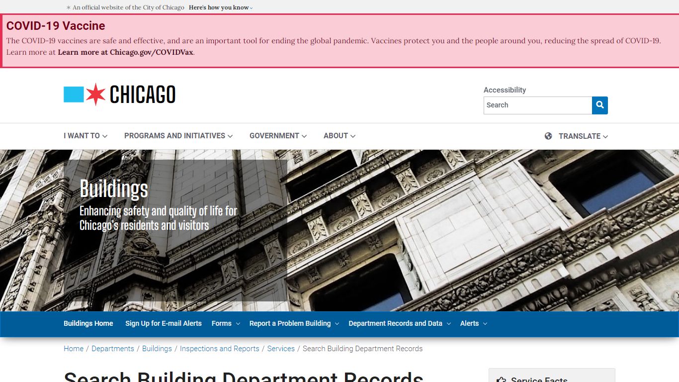 City of Chicago :: Search Building Department Records